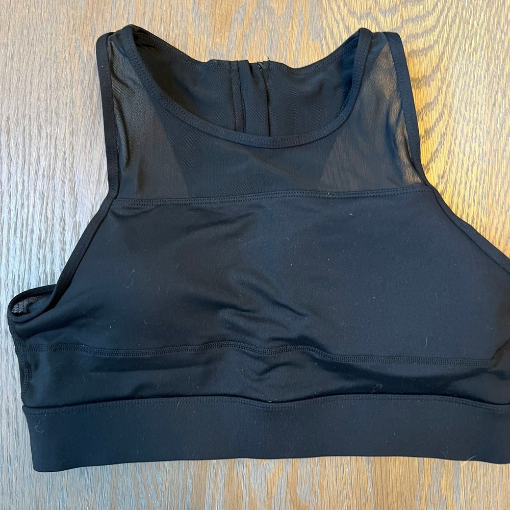 ZYIA Active Black Workout Sports Bra High Neck More Rep Athletic XL